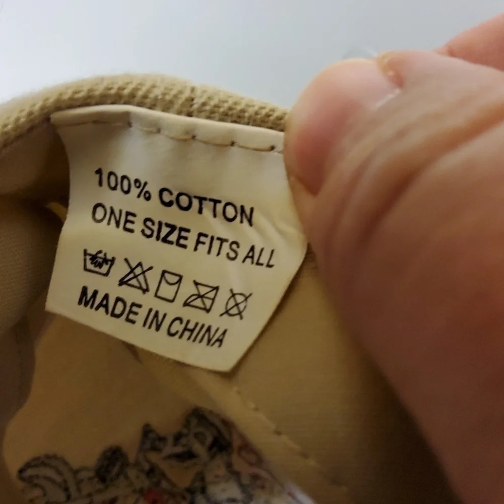 Motor Man Hat Tan Velcro Closure Great Condition